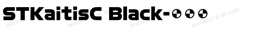 STKaitisC Black字体转换